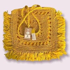 Most Wanted USA Seagrass Woven Tote Bag